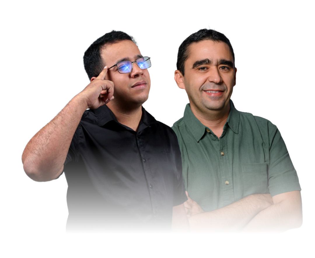 Professores Paulinho e Glauco, de Matemática e Física